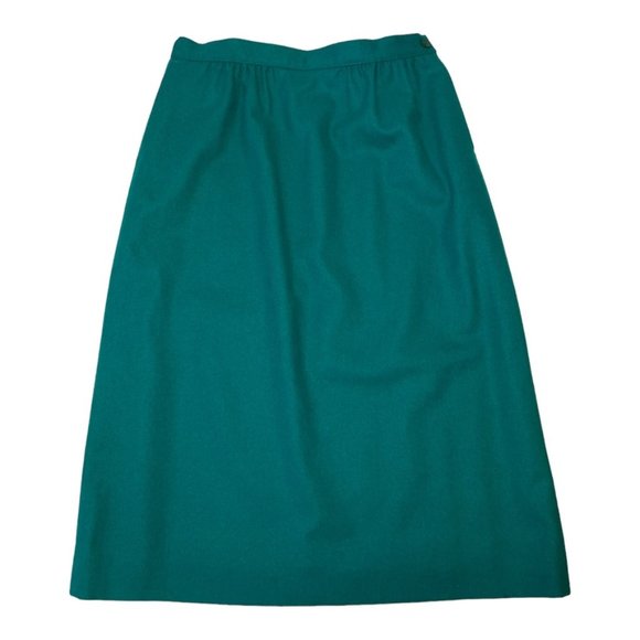 Vintage Pendleton Virgin Wool Women's Skirt Green Size 12 - Picture 1 of 12